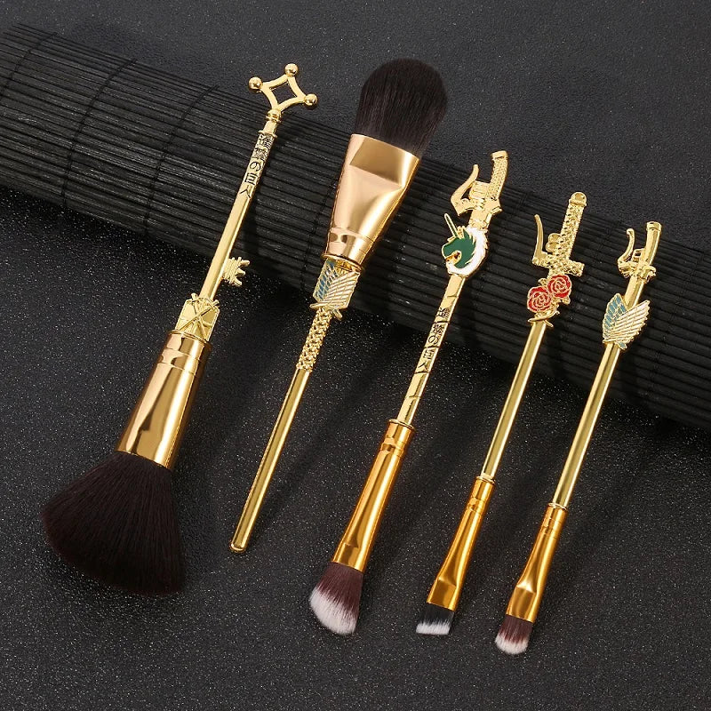 2021 Japan Anime Attack on Titan Makeup Brushes Set Professional Cosmetic Powder Eye Shadow Eyebrow Beauty Make Up Brush Tool
