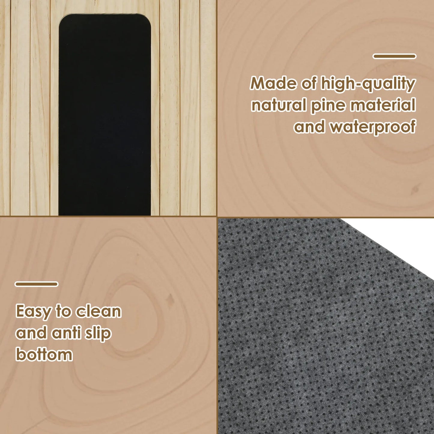 Foldable Wood Sofa Arm Tray Waterproof Table Anti-Slip Armrest Organizer Drink Holder Coaster Living Room Sofa Side Storage Tray