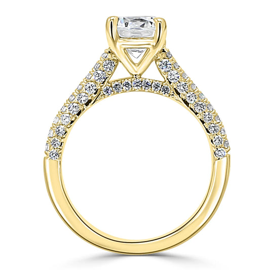 Stunning MicroPave Style Engagement Ring